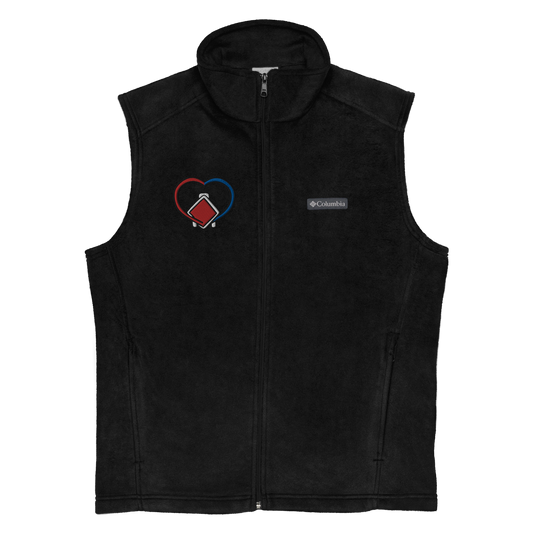 ECMO Heart Embroidered Unisex Columbia Fleece Vest