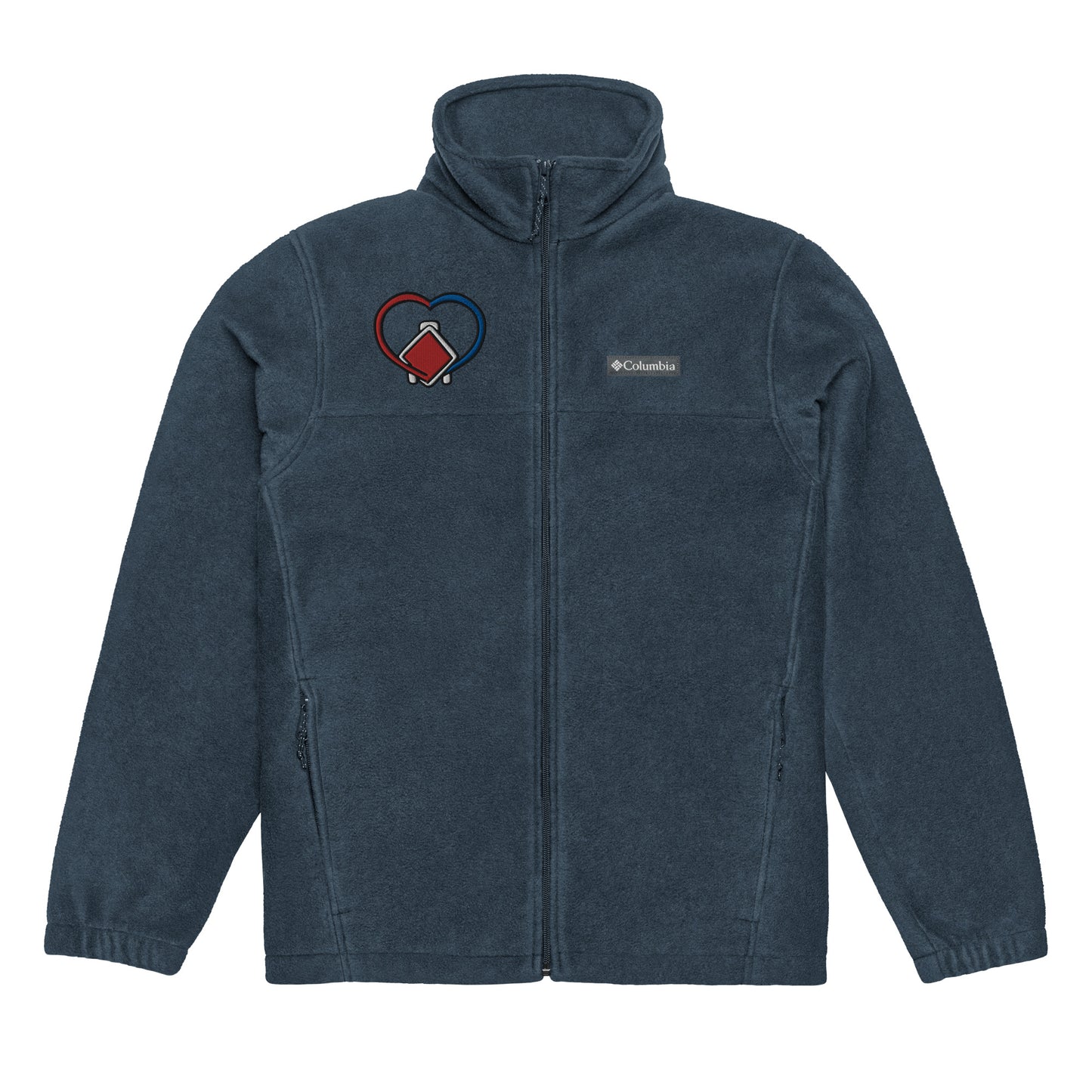 ECMO Heart Embroidered Unisex Columbia Fleece Jacket