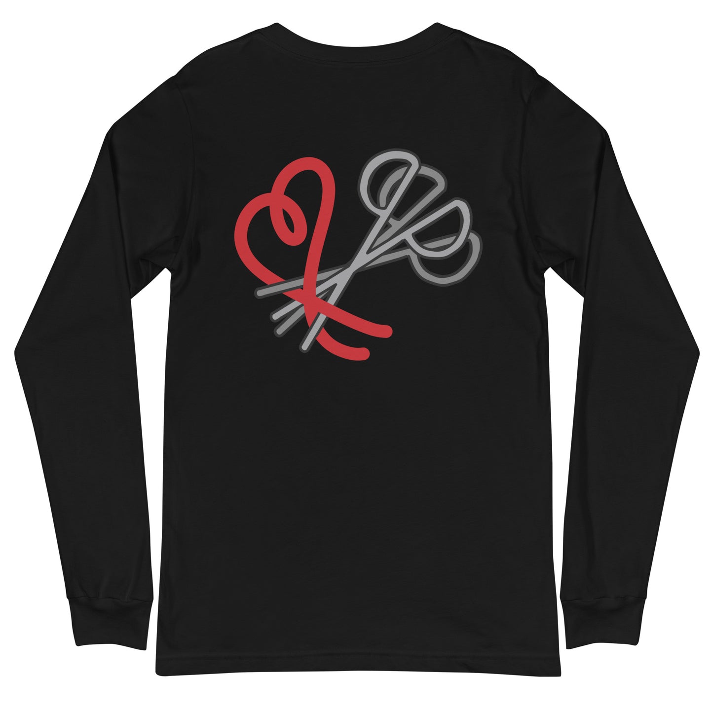 Tubing Clamp (back print) Unisex Long Sleeve