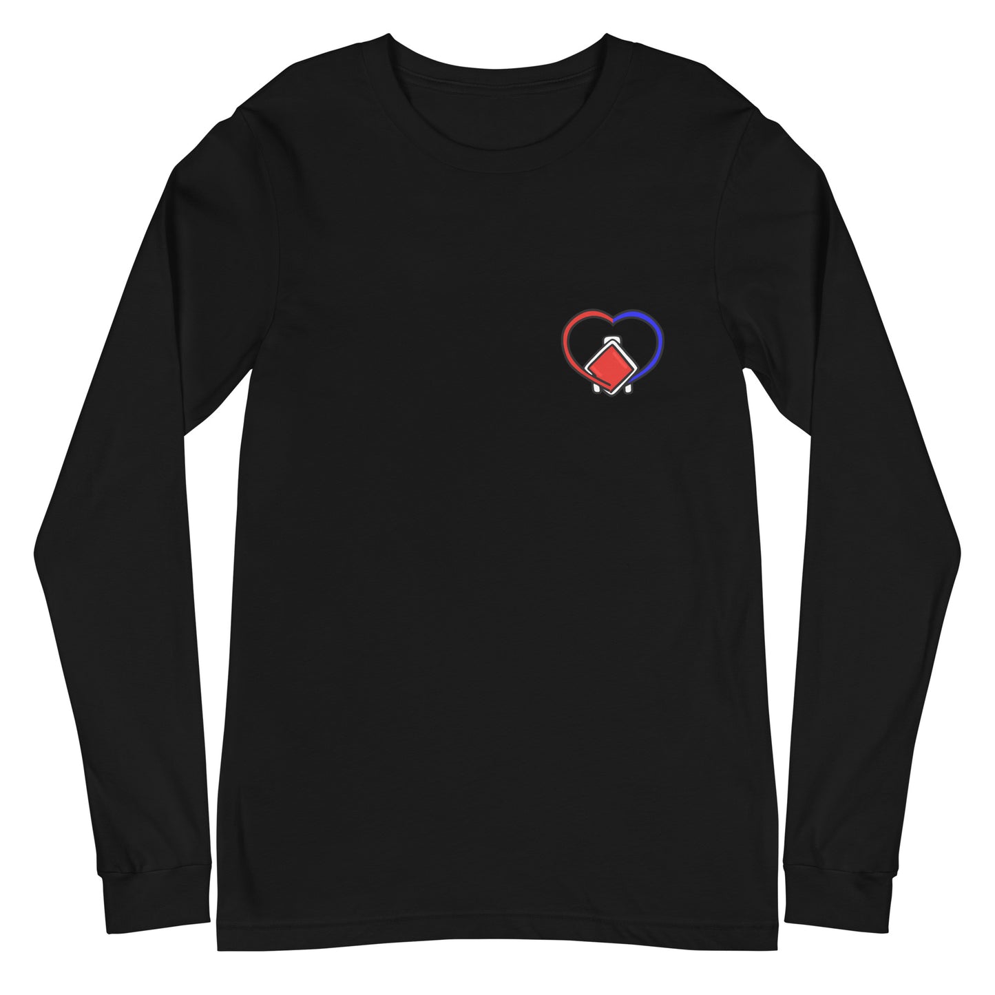 Tubing Clamp (back print) Unisex Long Sleeve