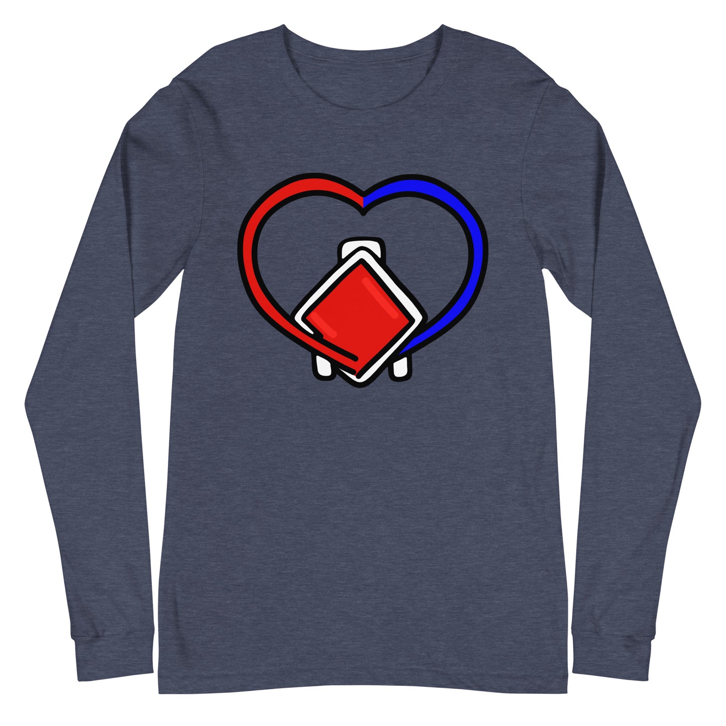 Mini ECMO Heart Long Sleeve Tee