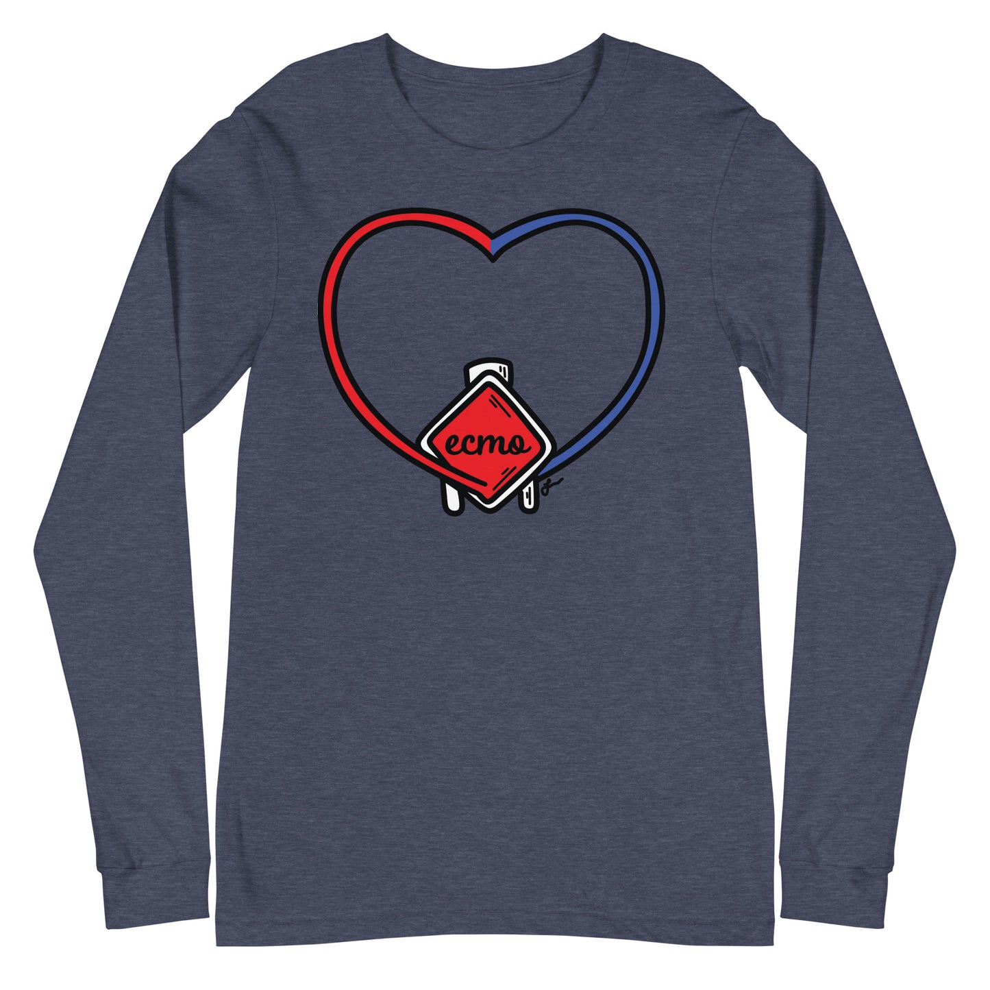 ECMO Heart Long Sleeve Tee