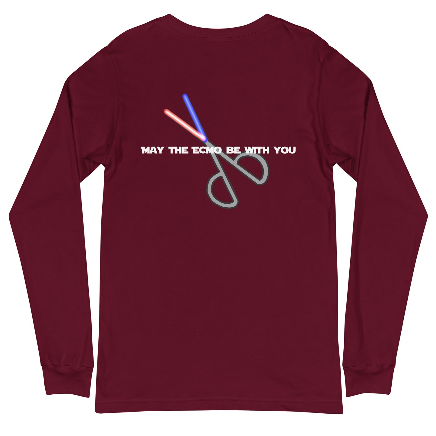 May The ECMO Be With You (back print) Unisex Long Sleeve Tee