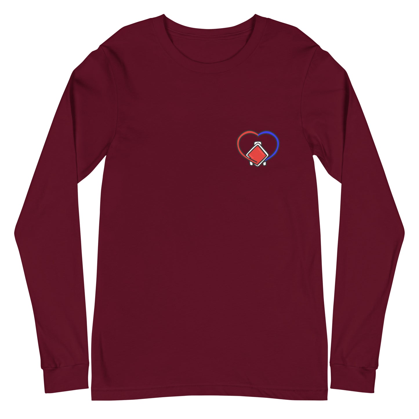 Tubing Clamp (back print) Unisex Long Sleeve