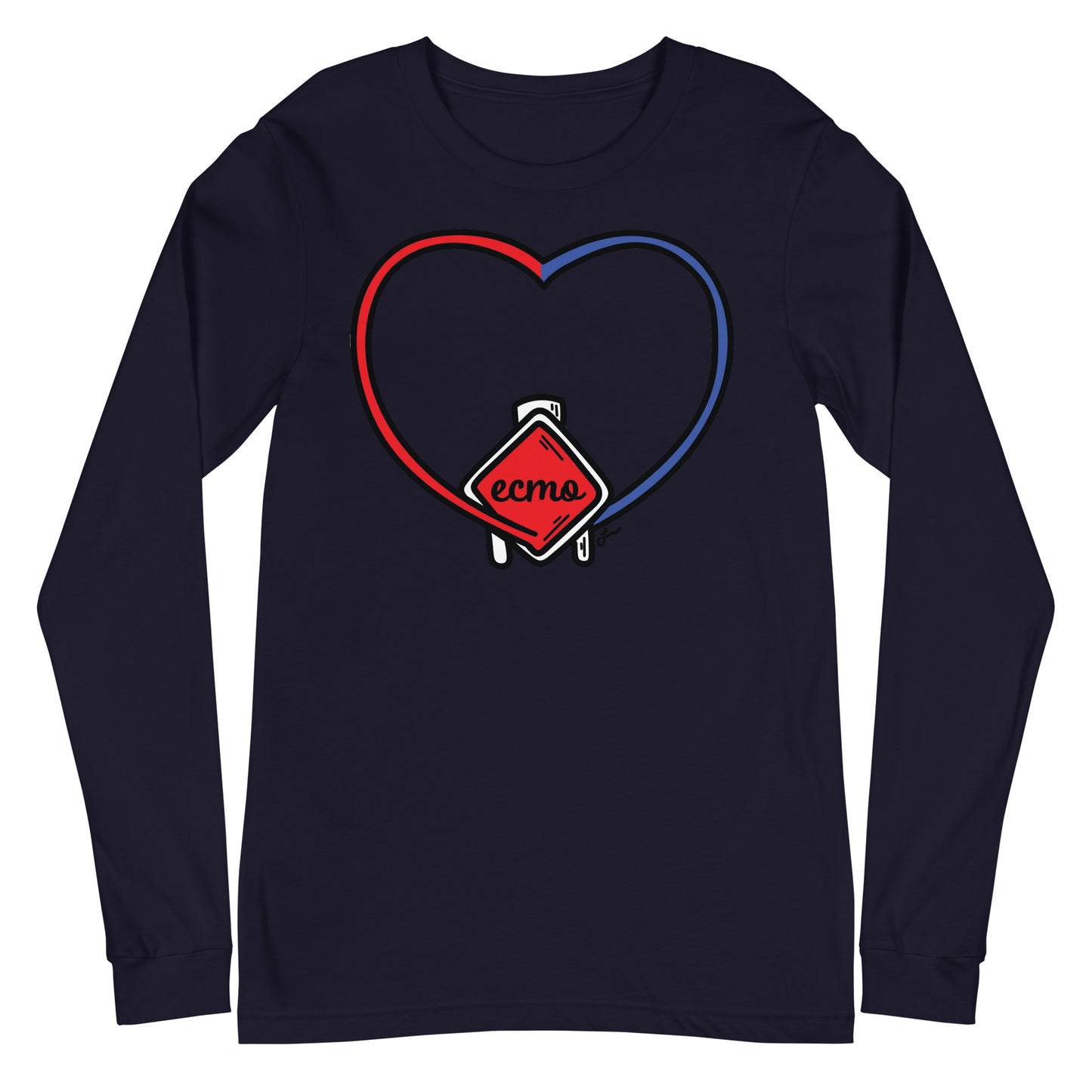 ECMO Heart Long Sleeve Tee