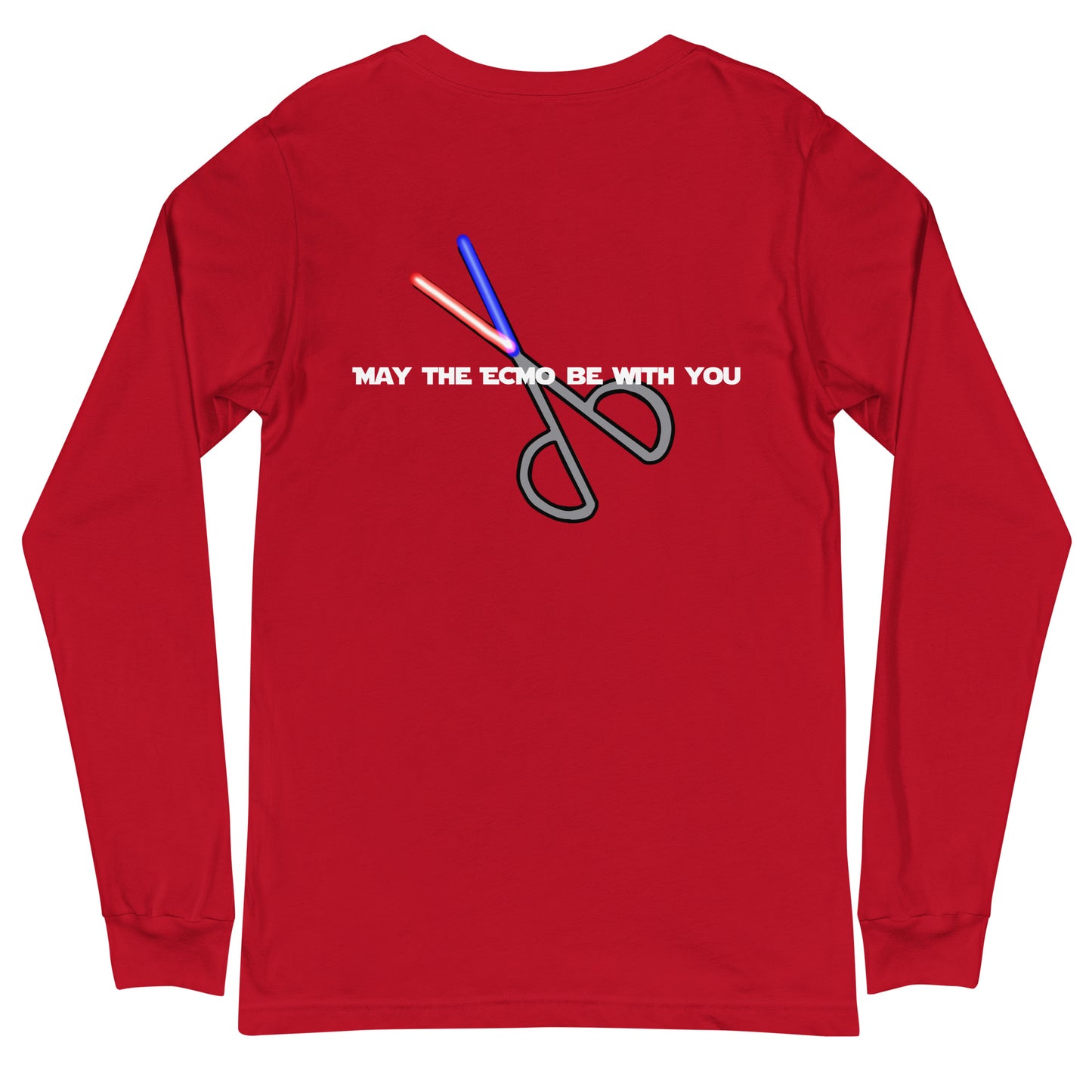 May The ECMO Be With You (back print) Unisex Long Sleeve Tee