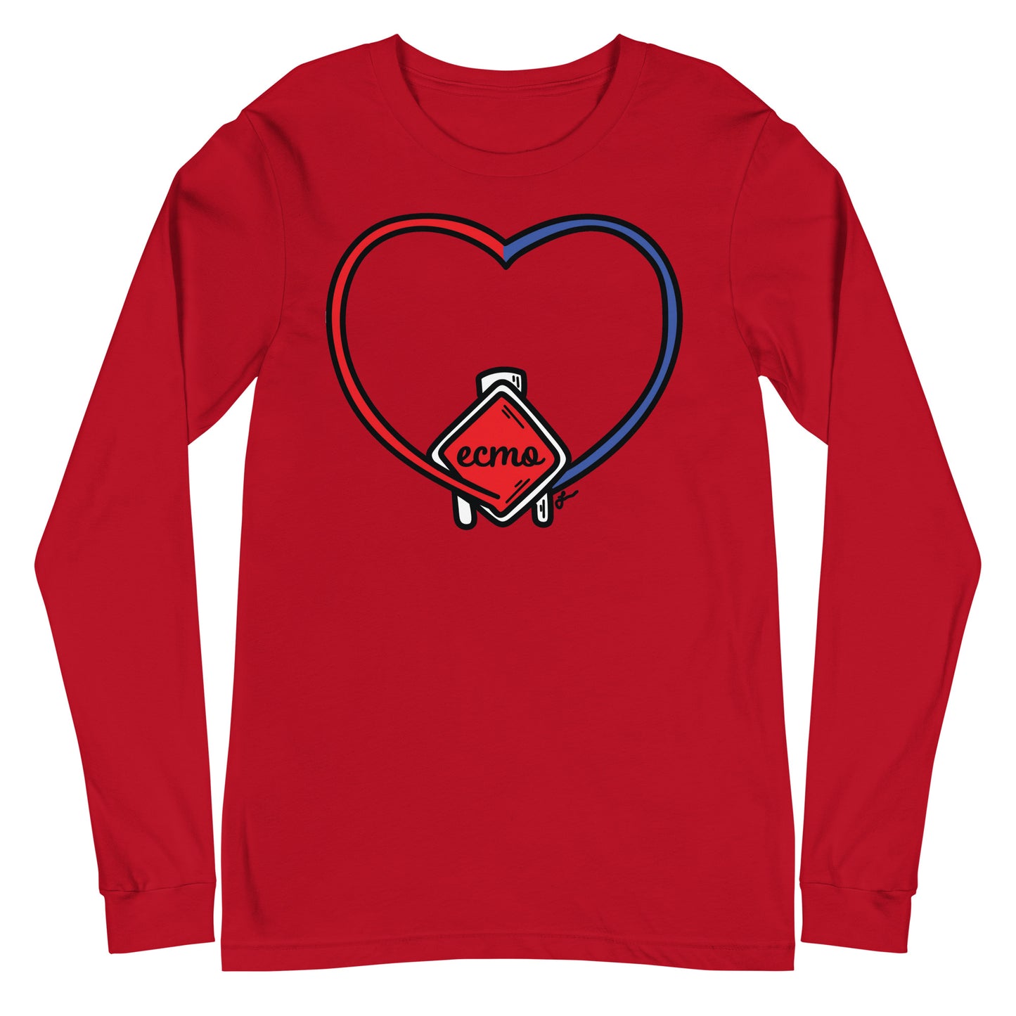 ECMO Heart Long Sleeve Tee