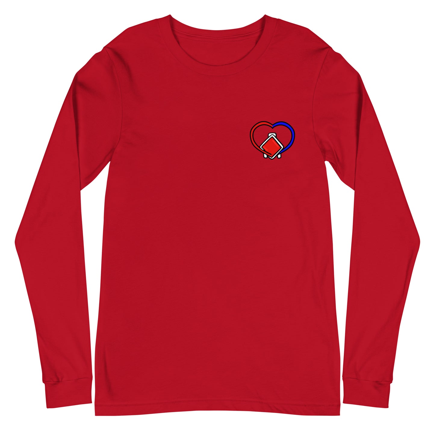 In My ECMO Era red and white (back print) Unisex Long Sleeve Tee