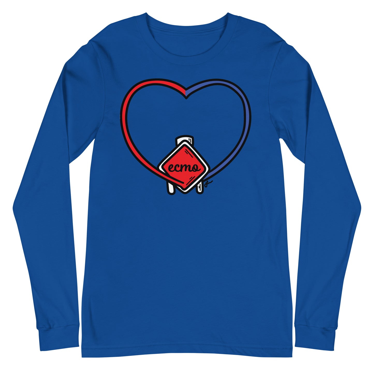 ECMO Heart Long Sleeve Tee