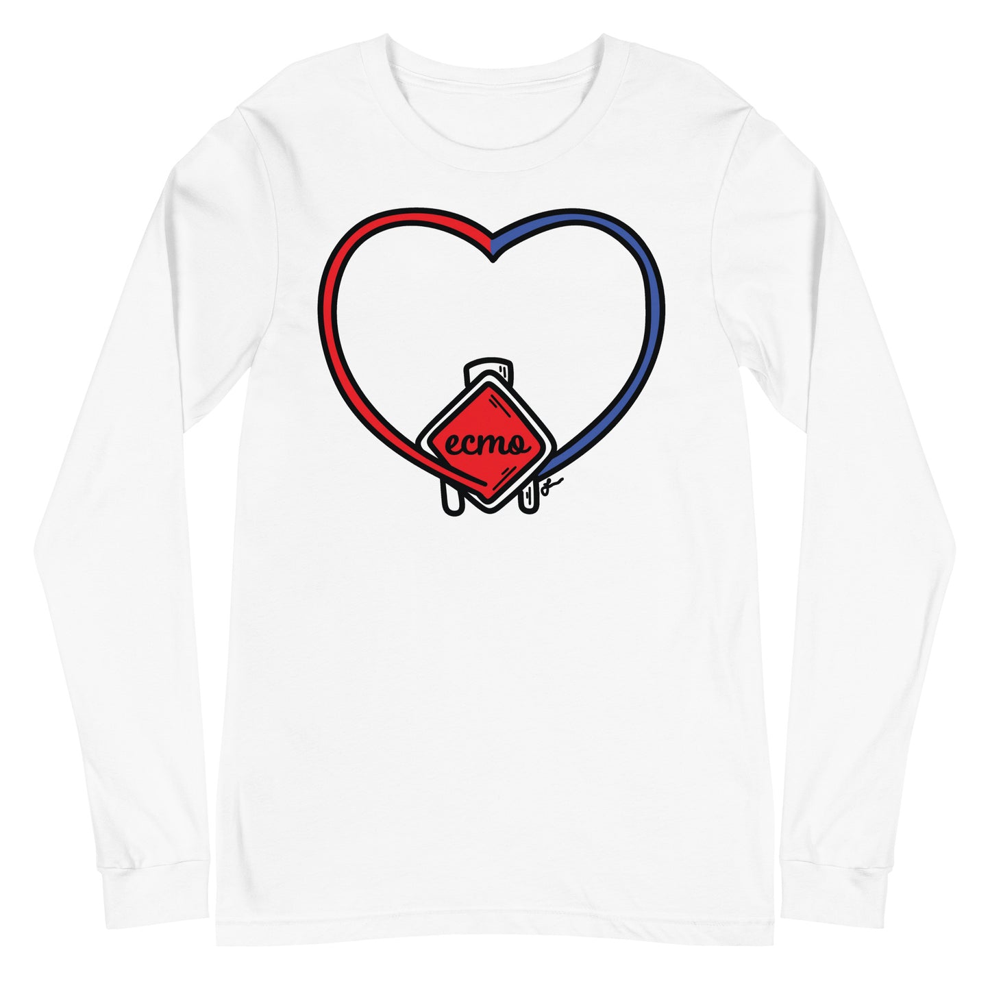 ECMO Heart Long Sleeve Tee