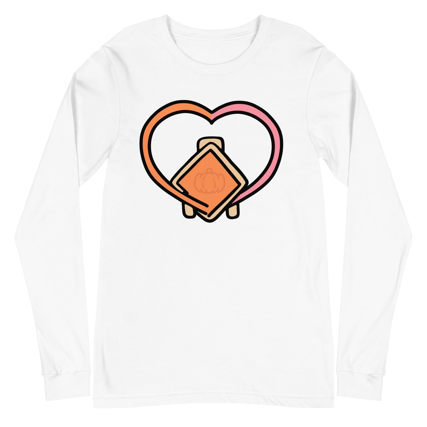 Pumpkin Spice ECMO Heart Unisex Long Sleeve Tee