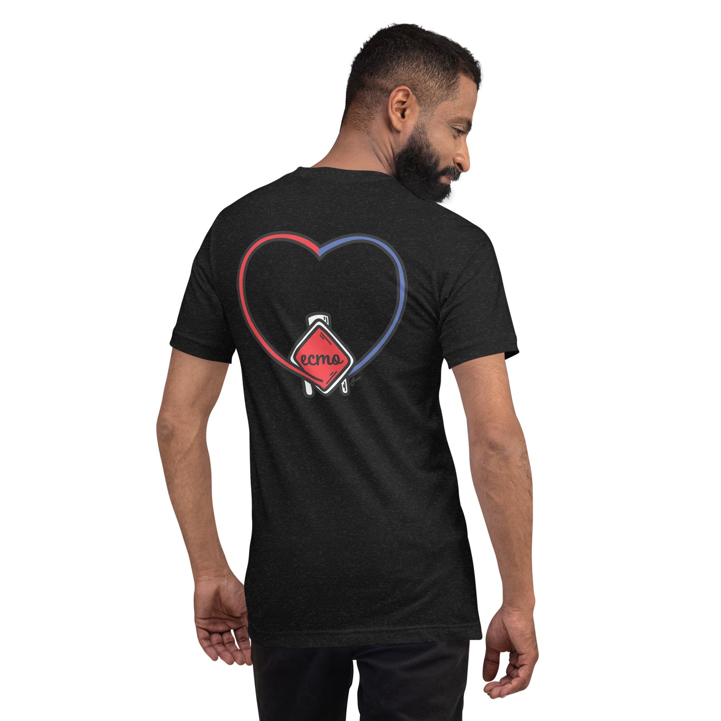 ECMO Heart *Back* Unisex Tee