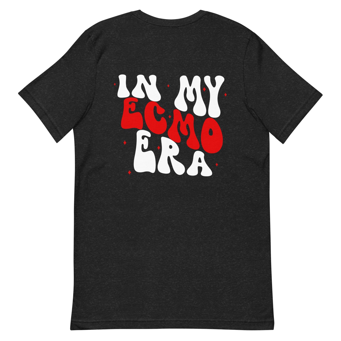 In My ECMO Era red and white (back print) Unisex t-shirt