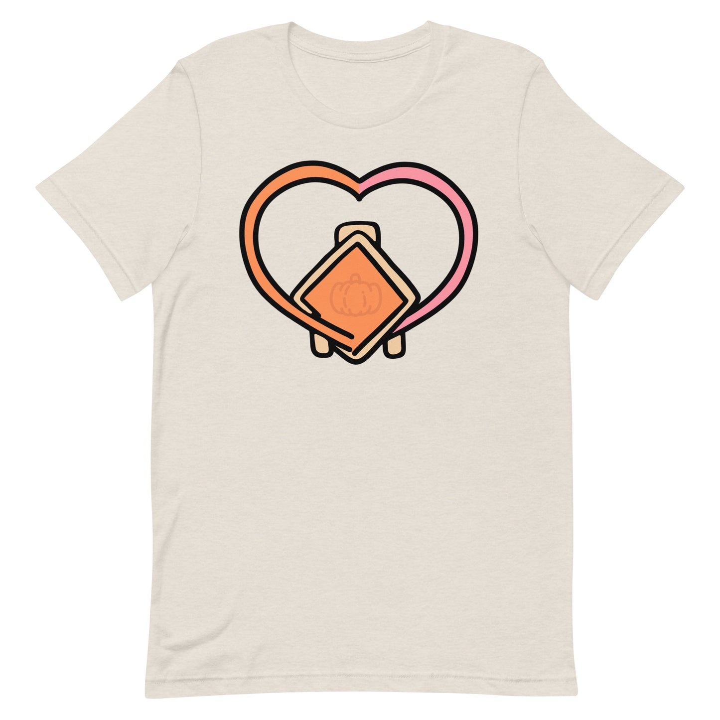 Pumpkin Spice ECMO Heart Unisex Short Sleeve Tee