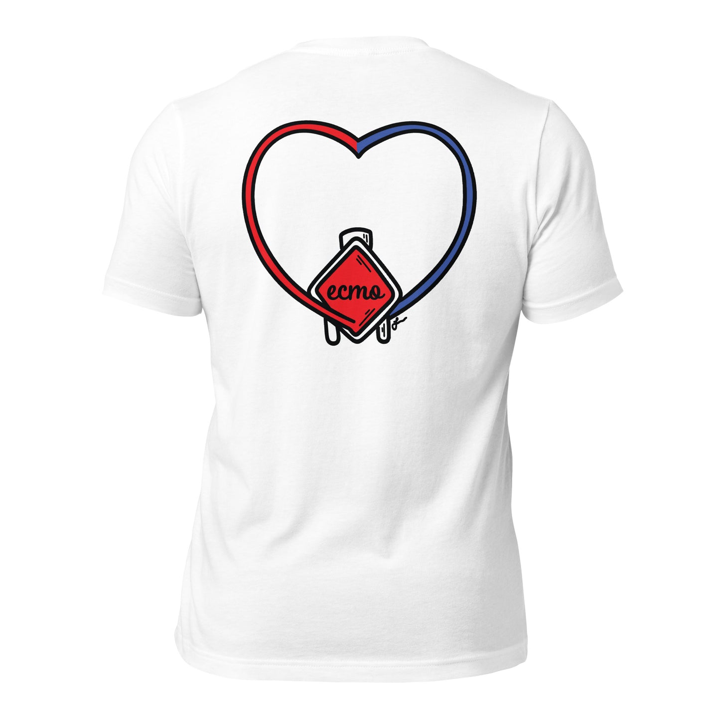 ECMO Heart *Back* Unisex Tee