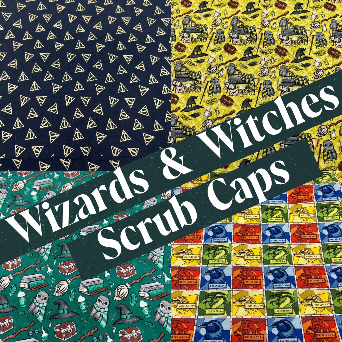 Custom Wizard Witch Scrub Caps / OR Cap / OR Hat / Scrub Cap for Women / Scrub Cap for Men / Nursing Gift / Doctor Gift / Thank You Gift