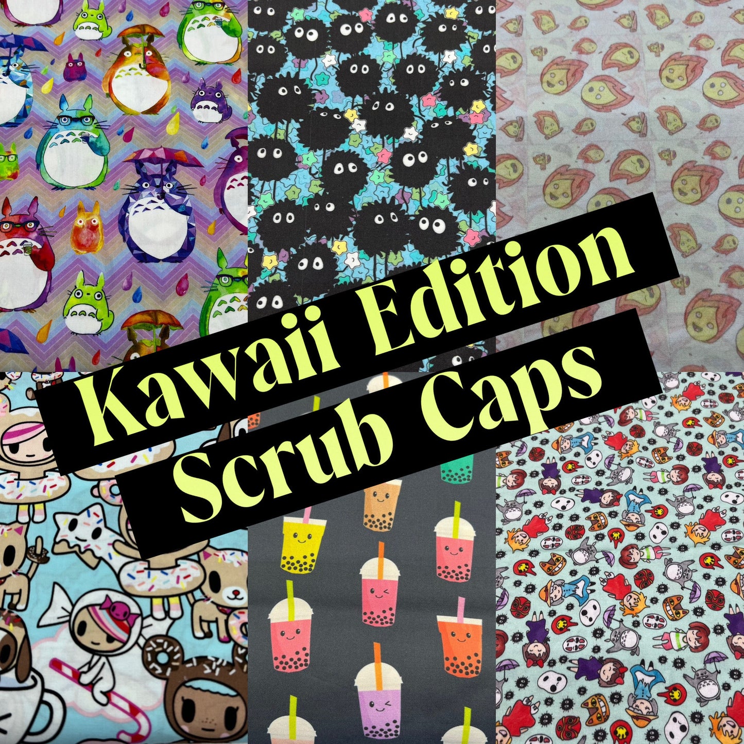 Custom Kawaii Scrub Caps / OR Cap / OR Hat / Scrub Cap for Women / Scrub Cap for Men / Nursing Gift / Doctor Gift / Thank You Gift