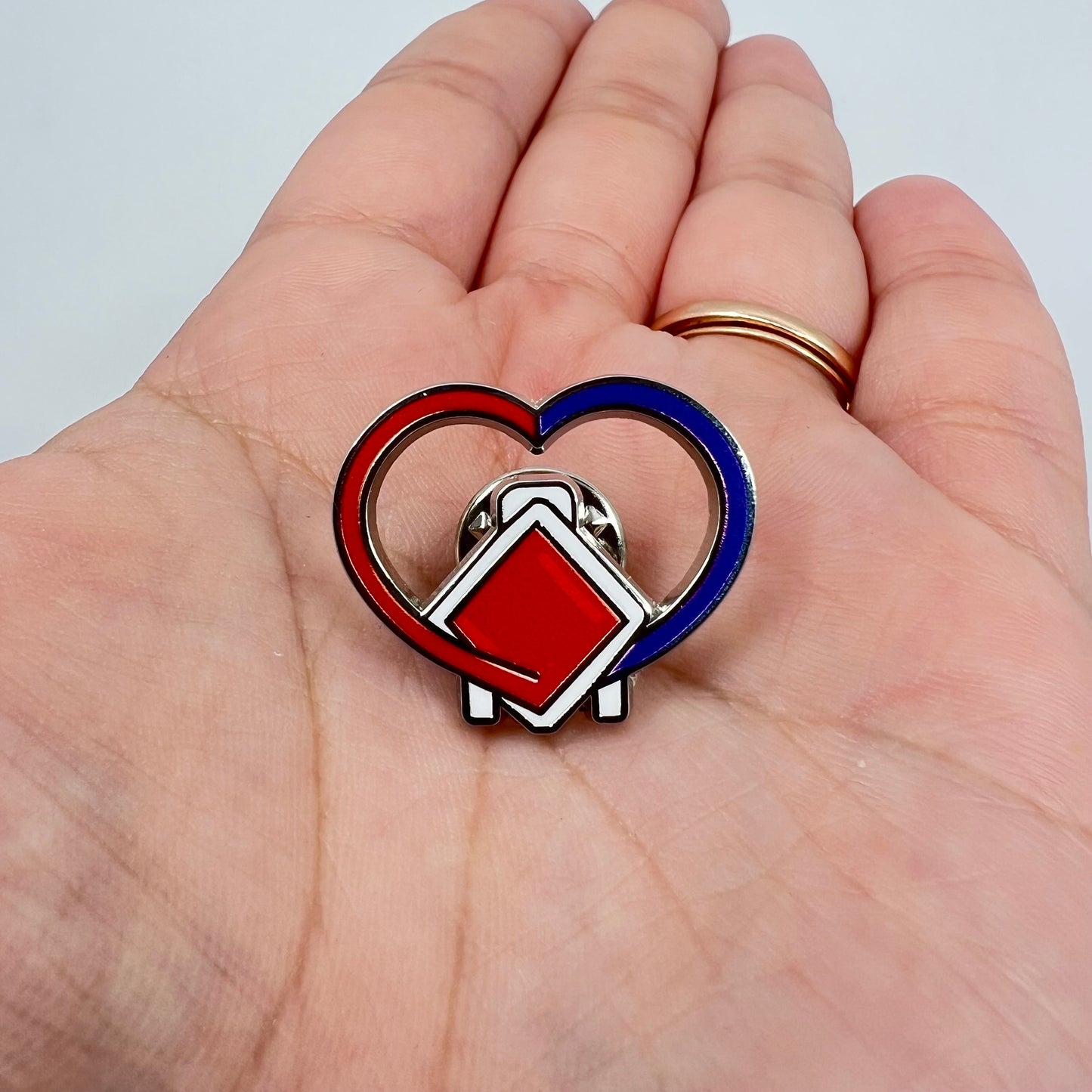 ECMO Oxygenator Heart Pin, ecmo specialist, nurse gift, RT gift, nursing, respiratory therapy, perfusionist, perfusion gift, oxygenator pin